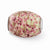 Multi-color Glitter Sweet Pea Glass Charm Bead in Sterling Silver