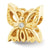 With .015ct. Diamond Butterfly Charm Bead in 14k Yellow Gold