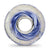 Blue Shine Like A Star Fenton Glass Charm Bead in Sterling Silver