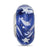 Blue Shine Like A Star Fenton Glass Charm Bead in Sterling Silver