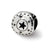 Circle w/Stars Charm Bead in Sterling Silver