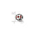 Enameled Canada Theme Charm Bead in Sterling Silver