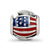 Enameled Travel,USA Theme Charm Bead in Sterling Silver