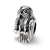 Eagle Charm Bead in Sterling Silver