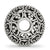 Antiqued And Polished Cut-Out Bali Charm Bead in Sterling Silver