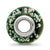 Bubbles Green Glass Charm Bead in Sterling Silver