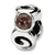 Sterling Silver Multicolor CZ Bead Charm hide-image