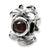 Sterling Silver Red CZ Bead Charm hide-image