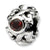 Sterling Silver Red CZ Bead Charm hide-image