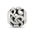 Musical Notes Charm Bead in Sterling Silver