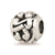 Musical Notes Charm Bead in Sterling Silver