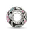 Black & Gray Enameled,Pink CZ Silver Ip-Plat in Sterling Silver