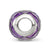 Czs Purple Enameled Charm Bead in Sterling Silver