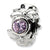 Sterling Silver Pink CZ Bead Charm hide-image