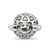 Antiqued Turtle Charm Bead in Sterling Silver