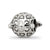 Antiqued Turtle Charm Bead in Sterling Silver