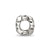 Antiqued Flower Kids Charm Bead in Sterling Silver