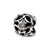 Pink CZ Charm Bead in Sterling Silver