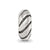 Antiqued Swirl Pattern Charm Bead in Sterling Silver