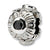 Sterling Silver Black CZ Bead Charm hide-image