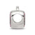 Crystal From Swarovski Heart Lock Charm Bead in Sterling Silver