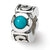 Sterling Silver Turquoise CZ Bead Charm hide-image
