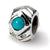 Sterling Silver Turquoise CZ Bead Charm hide-image