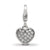 CZ Heart Charm in Sterling Silver