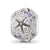 CZ Star Fish Charm Bead in Sterling Silver