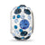 Blue Preciosa Crystal Charm Bead in Sterling Silver