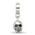 Skull Charm Dangle Bead in Sterling Silver