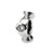 CZ Charm Bead in Sterling Silver