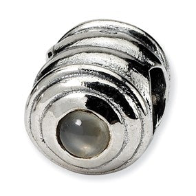 Sterling Silver Moonstone Bead Charm hide-image