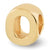 Gold Plated Letter O Bead Charm hide-image