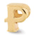 Letter P Charm Bead in Gold Plated