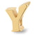 Gold Plated Letter Y Bead Charm hide-image