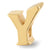 Letter Y Charm Bead in Gold Plated