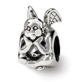 Sterling Silver Angel Bead Charm hide-image