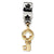 Key Charm Dangle Bead in Sterling Silver & 14k Yellow Gold