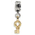 Key Charm Dangle Bead in Sterling Silver & Gold Plated