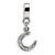 Sterling Silver Horseshoe Dangle Bead Charm hide-image