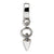 Sterling Silver Goddess Symbol Dangle Bead Charm hide-image