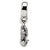 Sterling Silver Mermaid Dangle Bead Charm hide-image