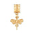 Gold Plated Dragonfly Dangle Bead Charm hide-image