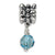 Sterling Silver Blue Swarovski Elements Dangle Bead Charm hide-image