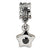 Sterling Silver Black CZ Star Dangle Bead Charm hide-image