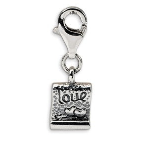 Sterling Silver Love Note Click-on for Bead Charm hide-image