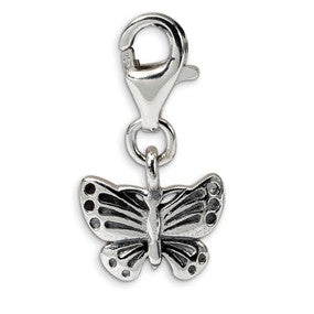 Sterling Silver Butterfly Click-on for Bead Charm hide-image