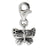 Butterfly Click-on Charm in Sterling Silver