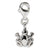 Frog Click-on Charm in Sterling Silver